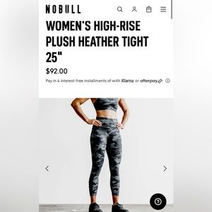 Nobull tights camo gray